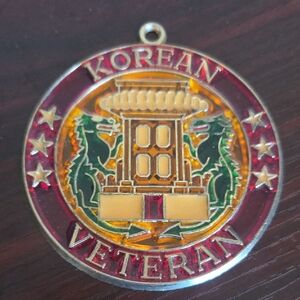 Korean Veteran Medallion with Dragons